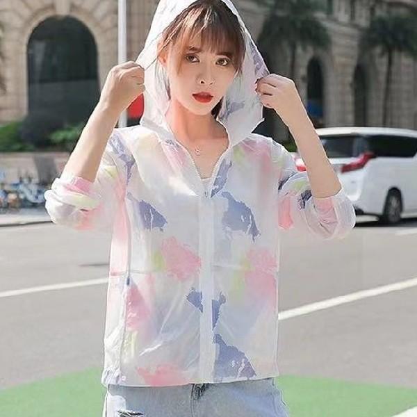 데일리 여성 후드 집업 여름 여자 점퍼 아우터 2색