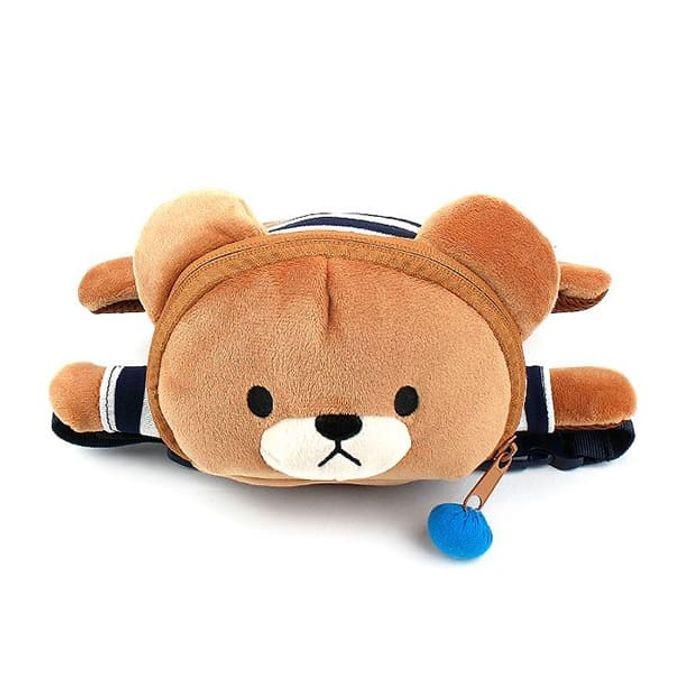 곰돌이 키즈 힙색 보조 가방 핸드폰 가방 피기백