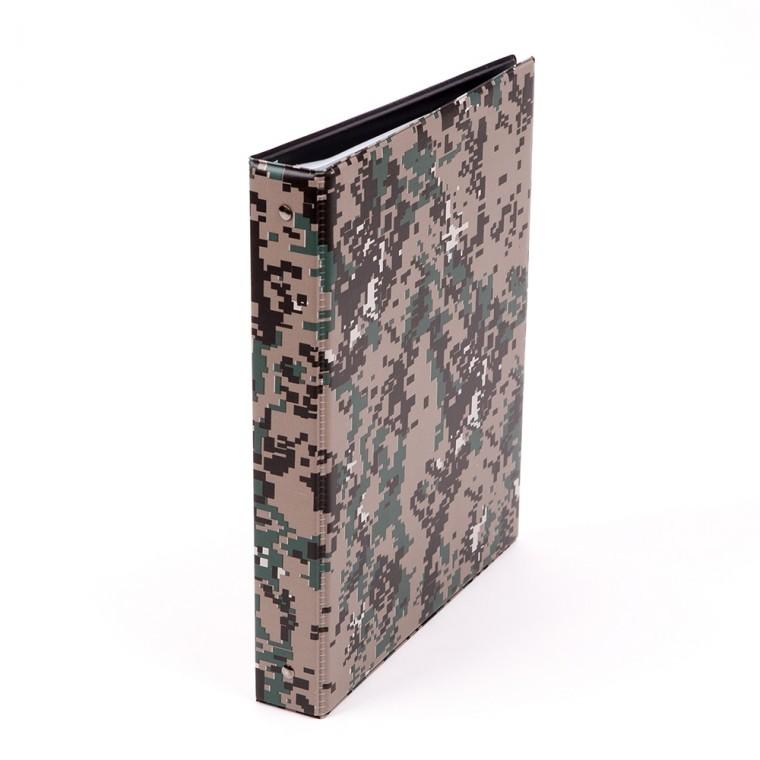 문화 군용 면장철 40P A4 디지털무늬 M671-71 250x310x40mm