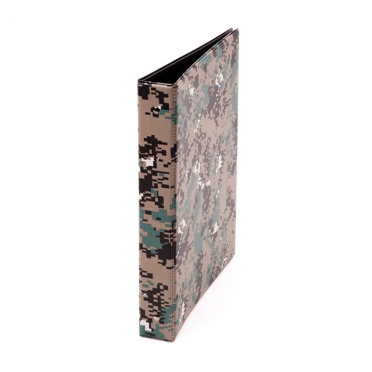 문화 군용 사다리 바인더 3cm A4 디지털무늬 M680-71 250x310x35mm