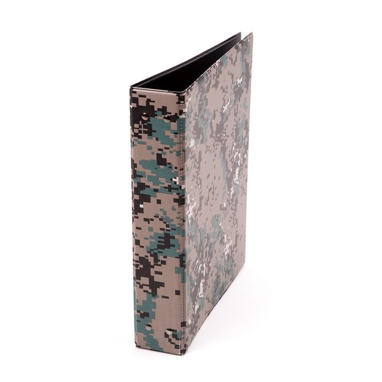 문화 군용 사다리 바인더 5cm A4 디지털무늬 M681-71 250x310x55mm