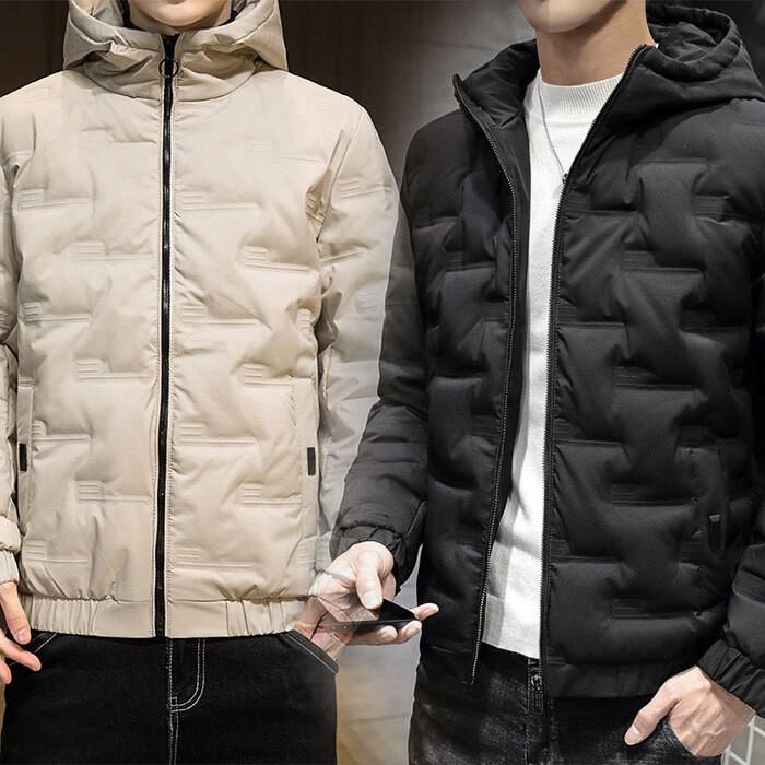 겨울 보온 데일리 프리미엄 경량 후드 숏패딩