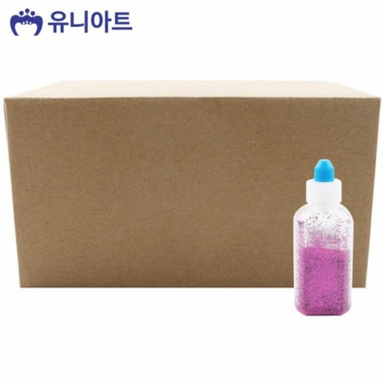유니아트 (반짝이가루) 40000 메탈 반짝이 가루 (진분홍) (20개입)