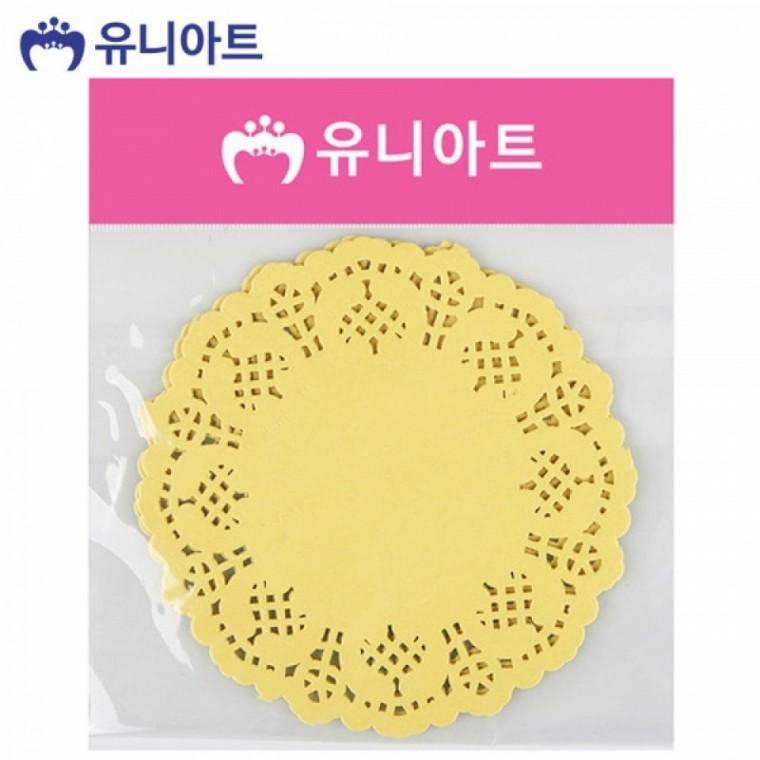 유니아트 (종이레이스) 1000 칼라 종이 레이스 (중) (노랑)