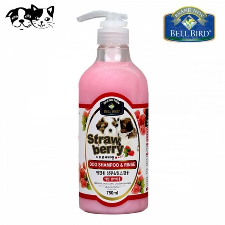 뉴벨버드 스트로베리 샴푸린스 (퍼피용) 750ml (강아지 겸용샴푸)