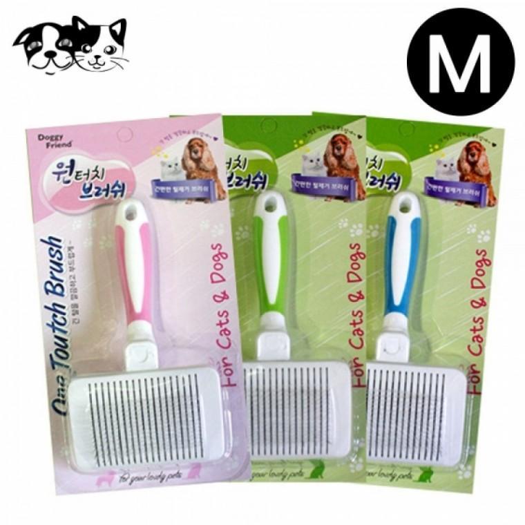 도기프렌드 원터치 브러쉬 (M) (랜덤1개) (강아지 브러쉬)