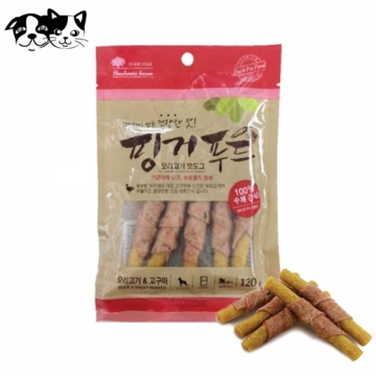 핑거푸드 오리고기 핫도그 120g (강아지 간식)
