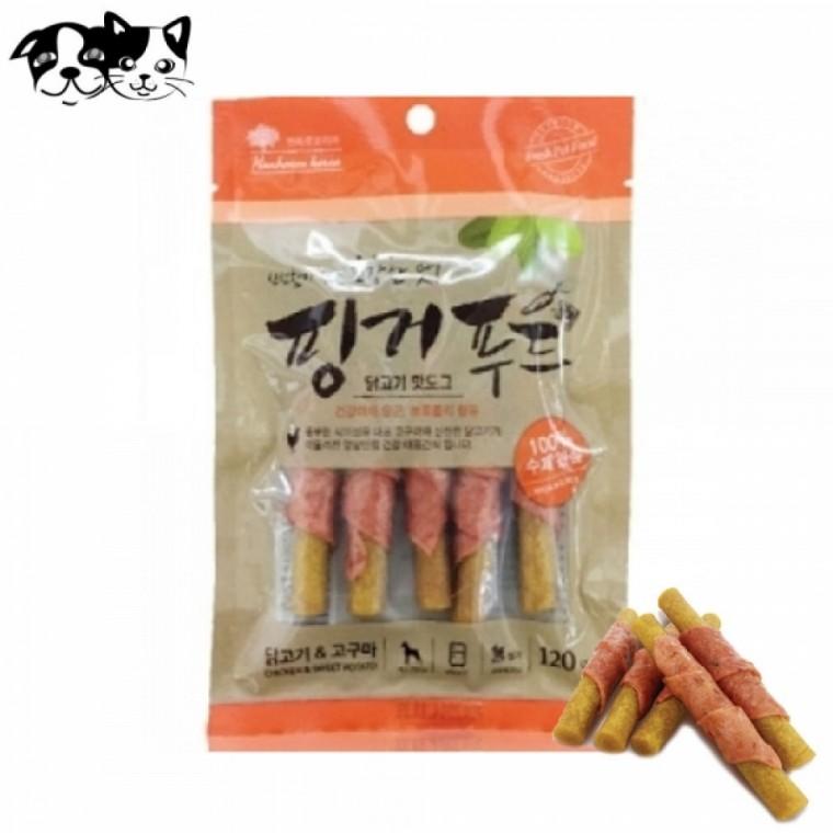 핑거푸드 닭고기 핫도그 120g (강아지 간식)