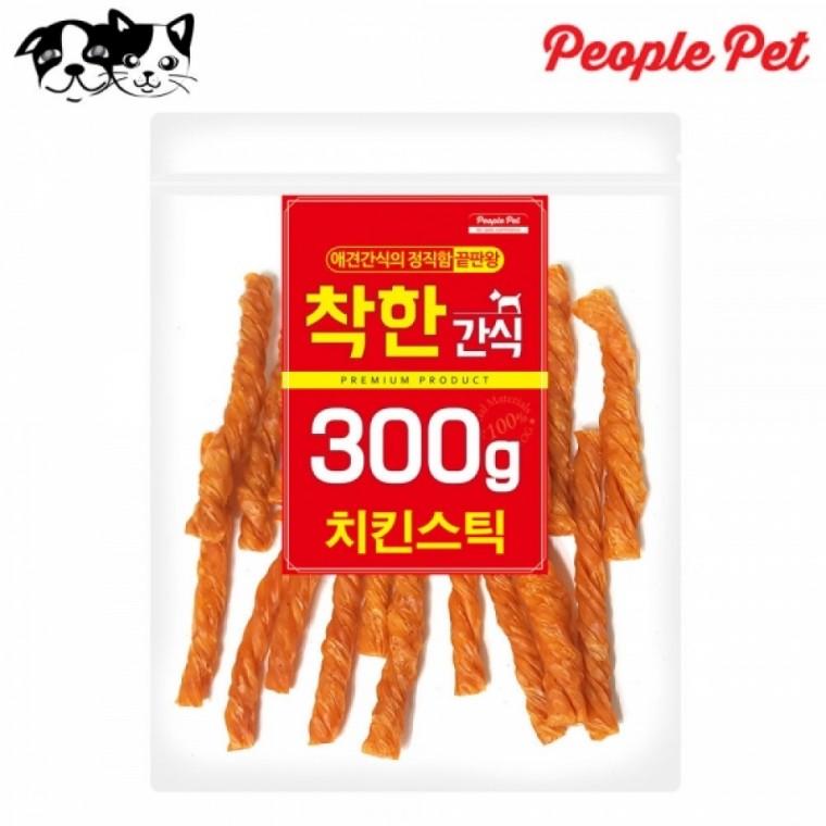 피플펫 착한간식 치킨스틱 300g (강아지 간식)