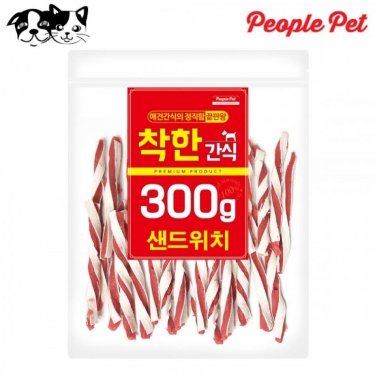 피플펫 착한간식 샌드위치 300g (강아지 간식)