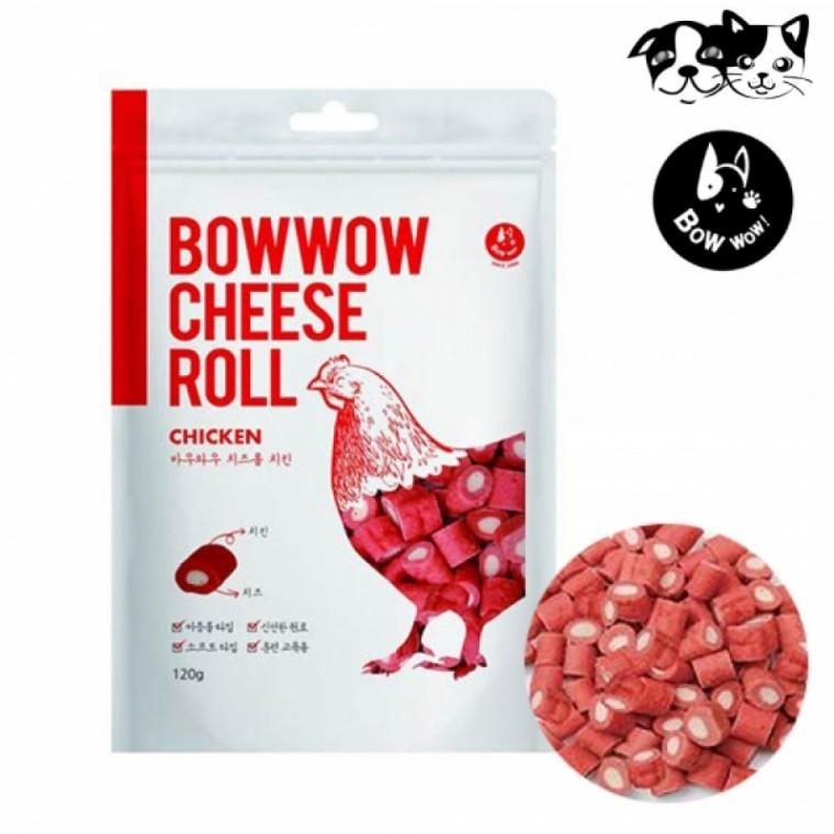 바우와우 치즈롤 (치킨맛) 120g (강아지 간식)