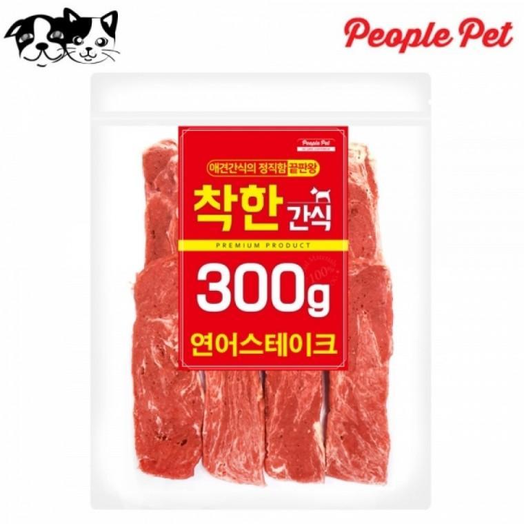 피플펫 착한간식 연어 스테이크 300g (강아지 간식)