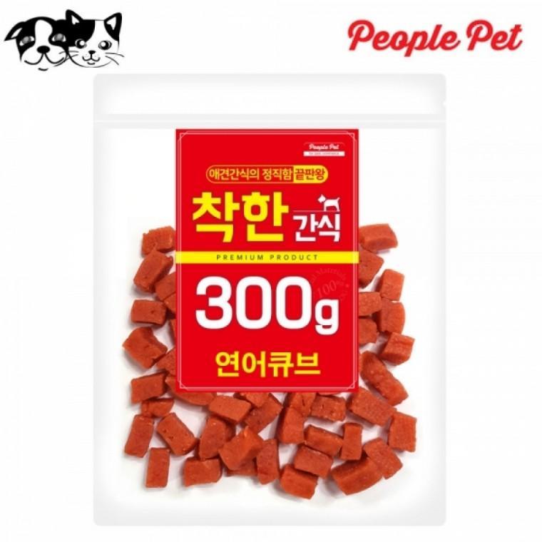 피플펫 착한간식 연어 큐브 300g (강아지 간식)