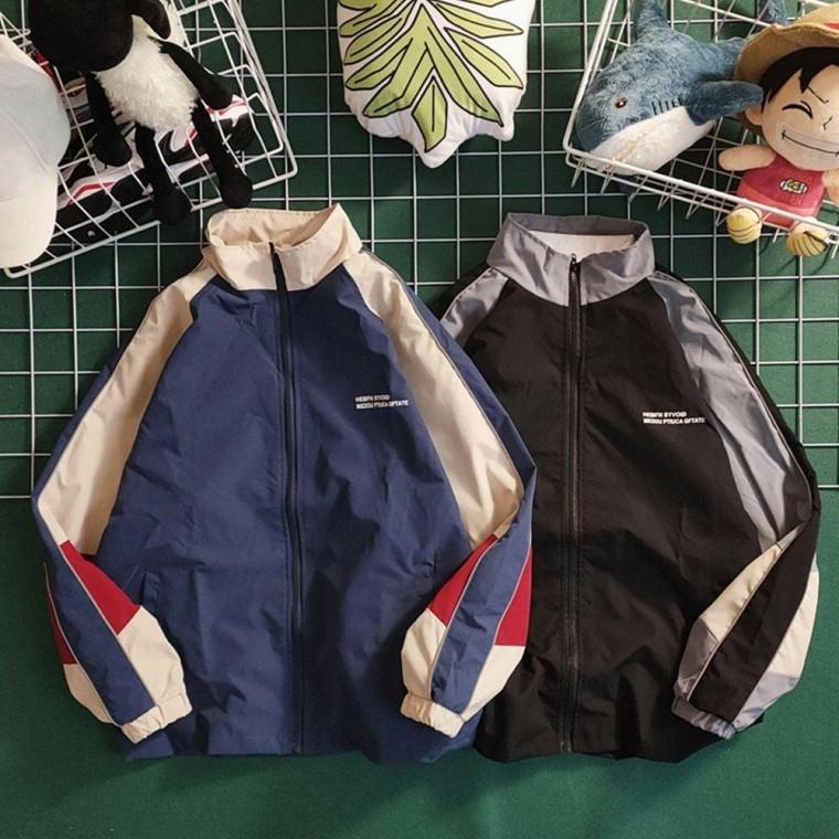 바람막이 Y2K 라인 배색 간절기 모두팜