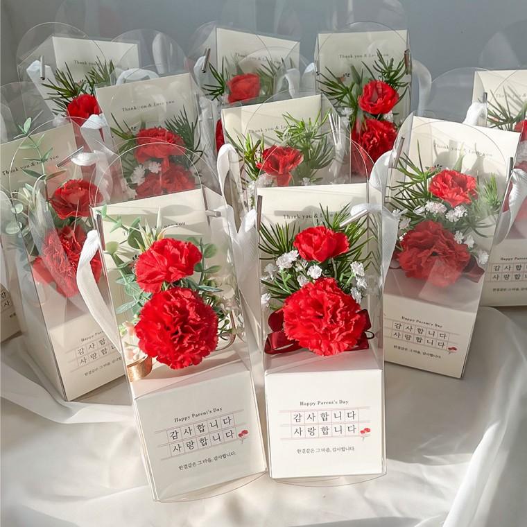 카네이션 브로치 코사지 스승의날 어버이날 선물