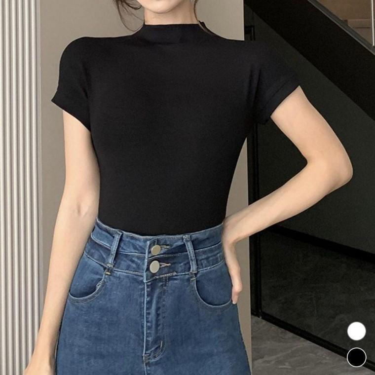 나시티셔츠 민소매 민소매나시 반폴라 나시 티셔츠 모두팜