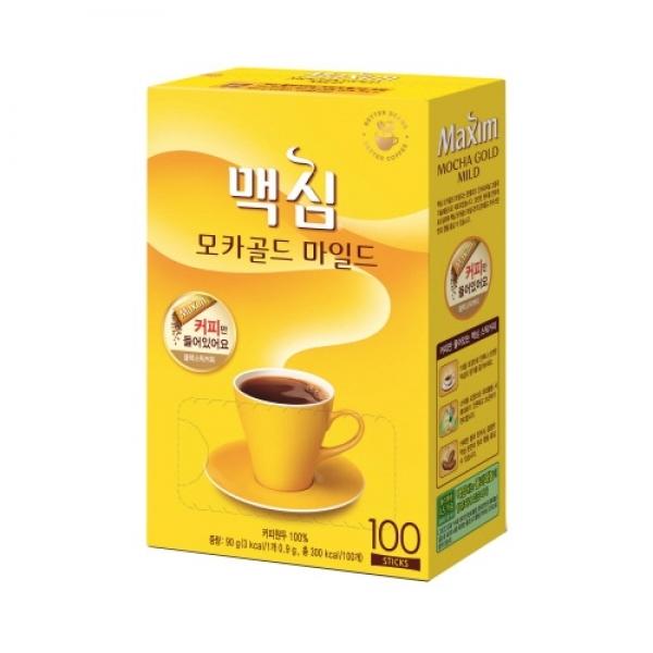 동서 맥심 무설탕 블랙커피 모카골드 100T