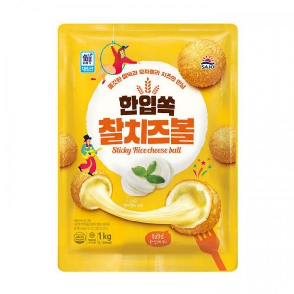 사조대림 한입쏙 찰 치즈볼 1kg(냉동)