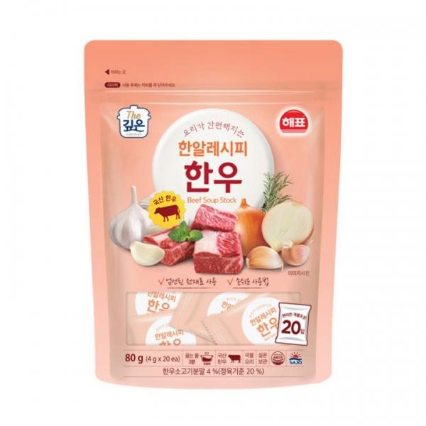사조해표 한알레시피 한우 80g X 4개