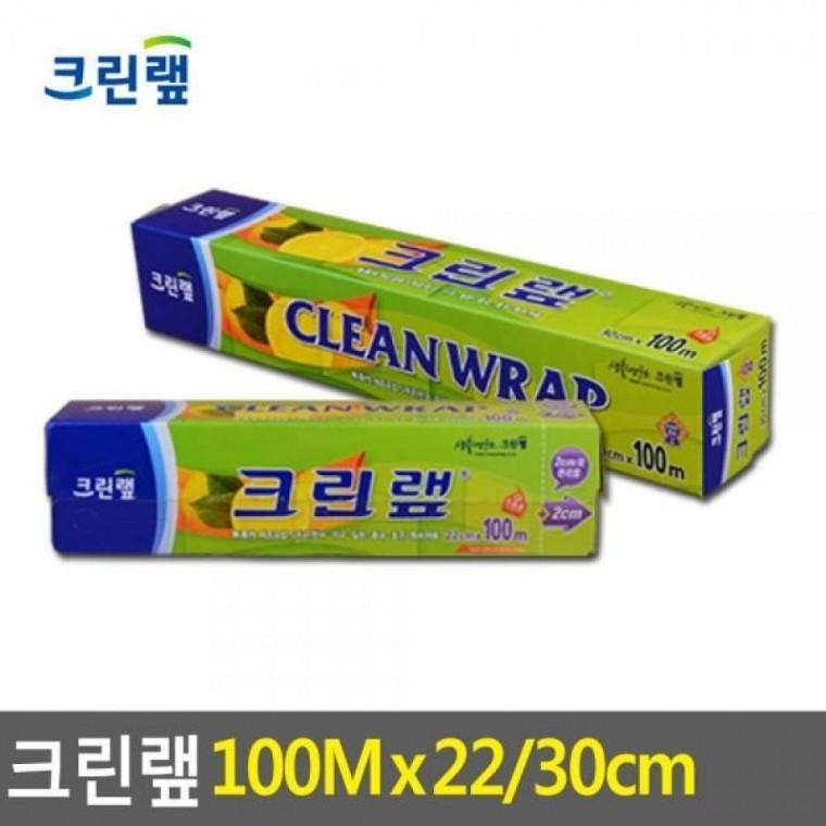 비닐 100Mx22/30cm 30cm 비닐랩 100Mx22 포장용품 일회용랩 크린롤백 주방잡화