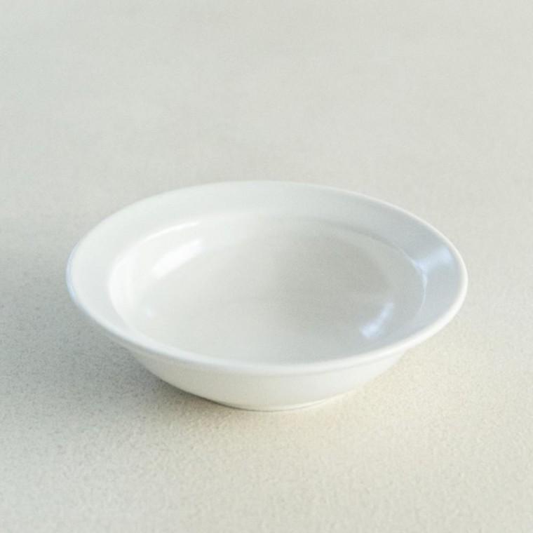 이천도자기 효백자 날개찬기 14cm 식기 그릇 원형 반찬기 플레이트