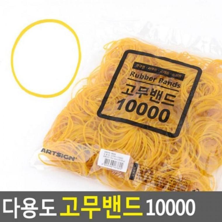 고무밴드 다용도 250g 사무용고무줄 고무줄 소형고무줄 막고무줄 노란밴드