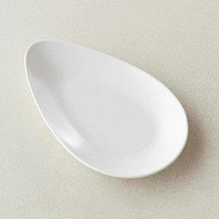 이천도자기 효백자 물방울접시 소 22.5cm 식기 그릇 플레이트 대접시