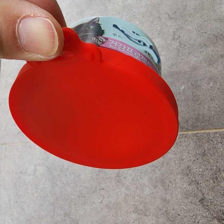 실리콘 개 고양이 재사용 캔 뚜껑