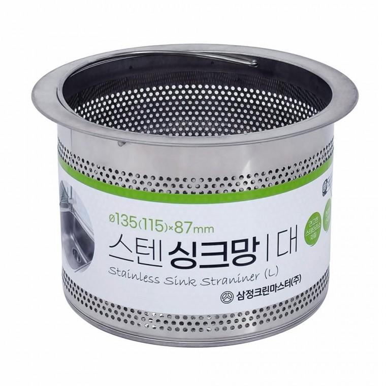 스테인레스 삼정076 스텐 싱크망 대형 배수구망 싱크망 배수 스텐 구망