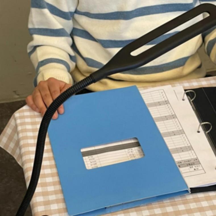 집게 USB 독서등 스탠드 블랙 집게 형조명 스탠드 독서등
