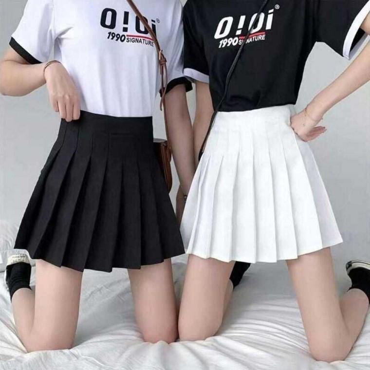 플스커트 2컬러 여성 주름스커트 A라인 주름치마 미니스커트 모두팜