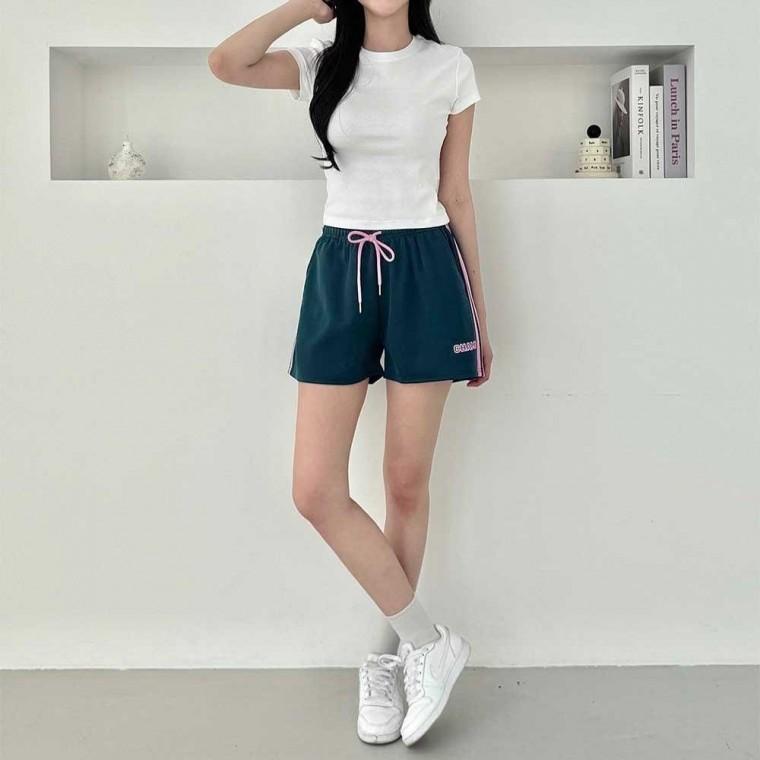 숏팬츠 반바지 4컬러 사이드라인 스트릿 핫팬츠 여성 모두팜