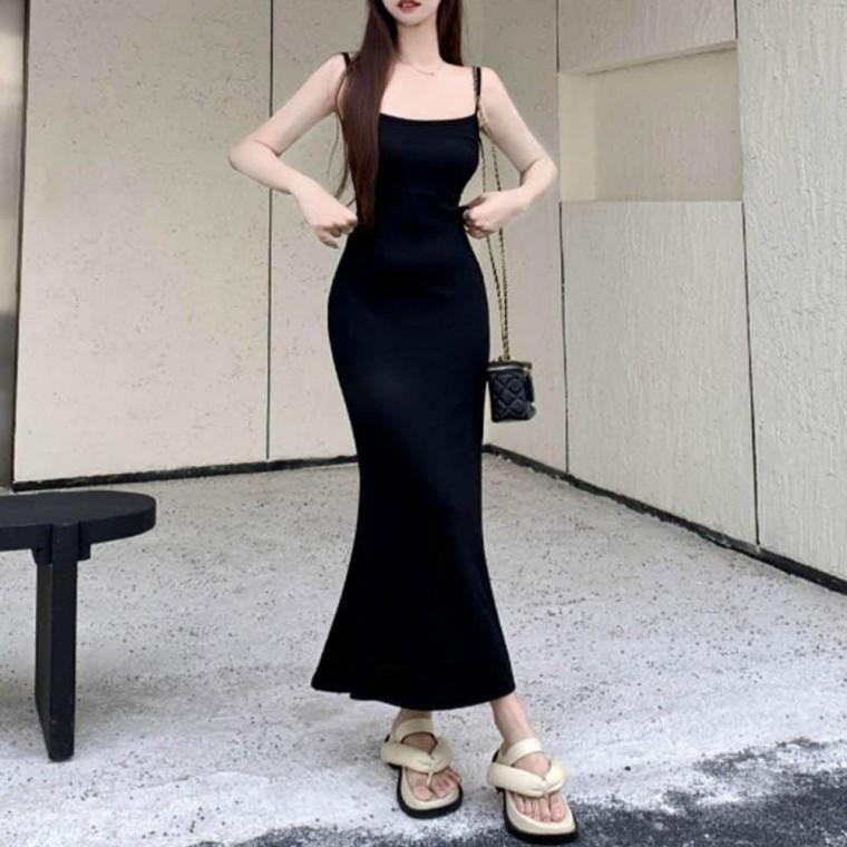 휴양지원피스 롱 쾌적한 데일리 얇은소재 여름 끈나시 원피스