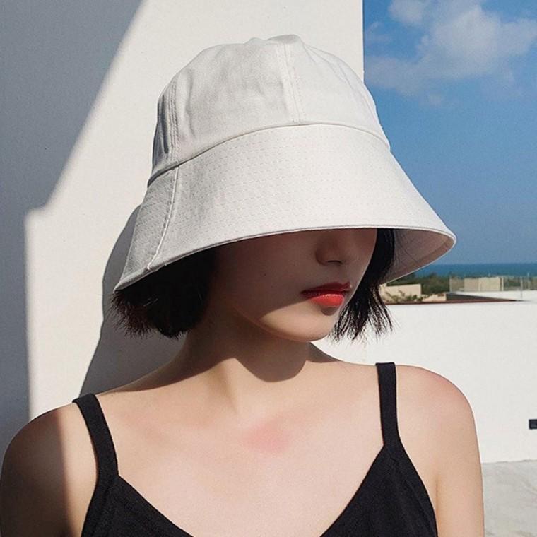 버킷햇 모던 여유핏 무지 벙거지모자