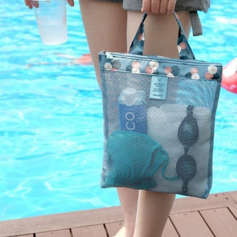 물놀이가방 수영 토트 비치백 메쉬백 물놀이 가방