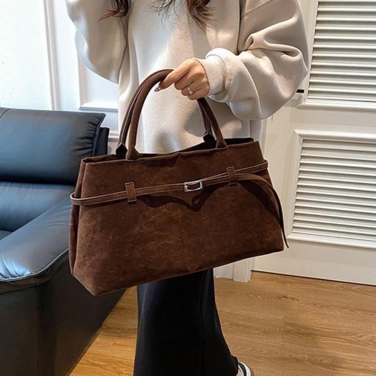 여자토트백 캐주얼백 토트백 벨트 여자 스웨이드