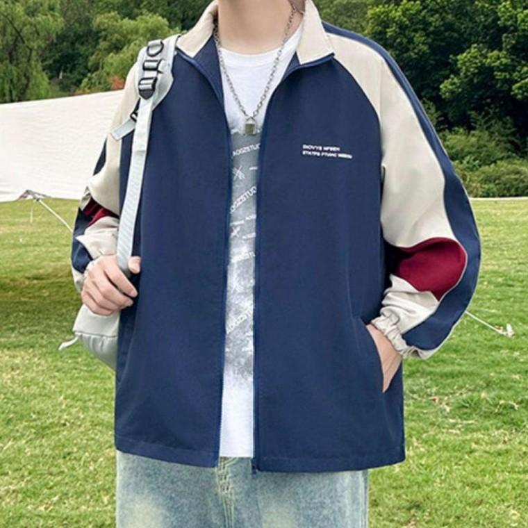 바람막이 배색 집업 하이넥 여성바람막이 얇은