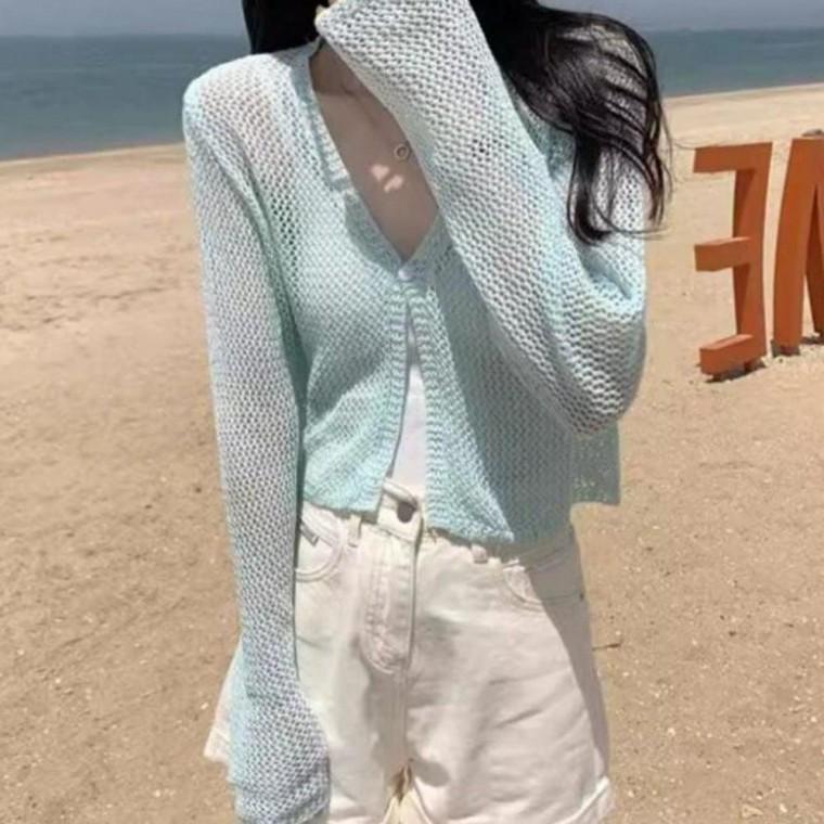 여성가디건 여자가디건 5컬러 간절기 니트가디건 루즈핏 여자 레이어드 여름