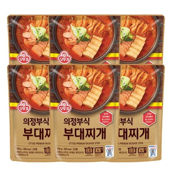즉석국 오뚜기 의정부식 부대찌개 500g 6개