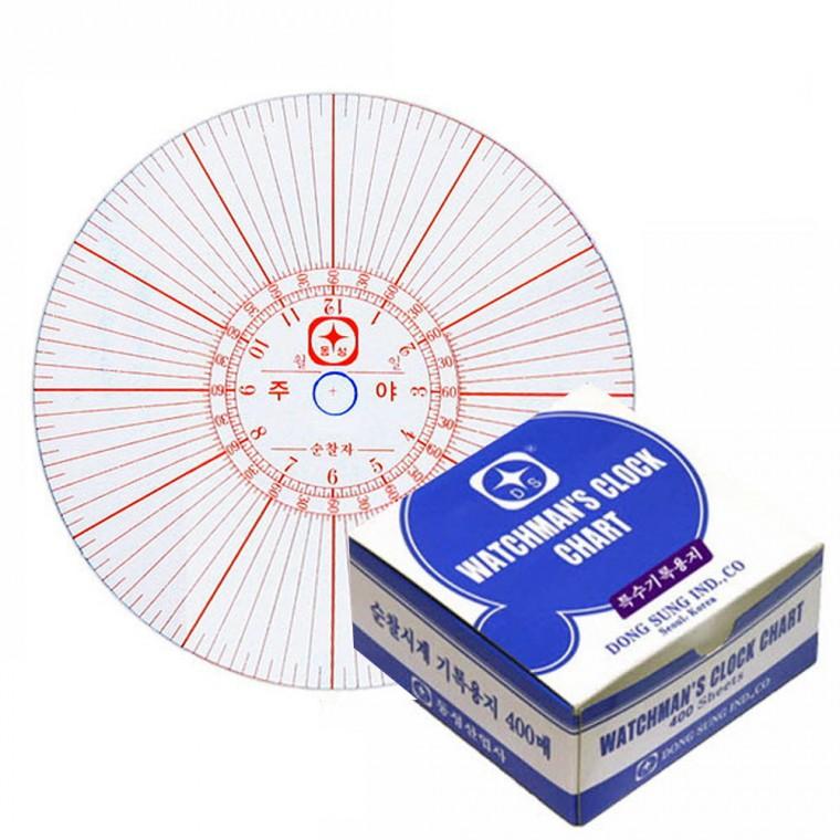 순찰기계용지 DS-특수용지 NCR지 DS-3500 2500E 400매박스순찰지 순찰기용지 순찰종이 페트롤 왓치맨