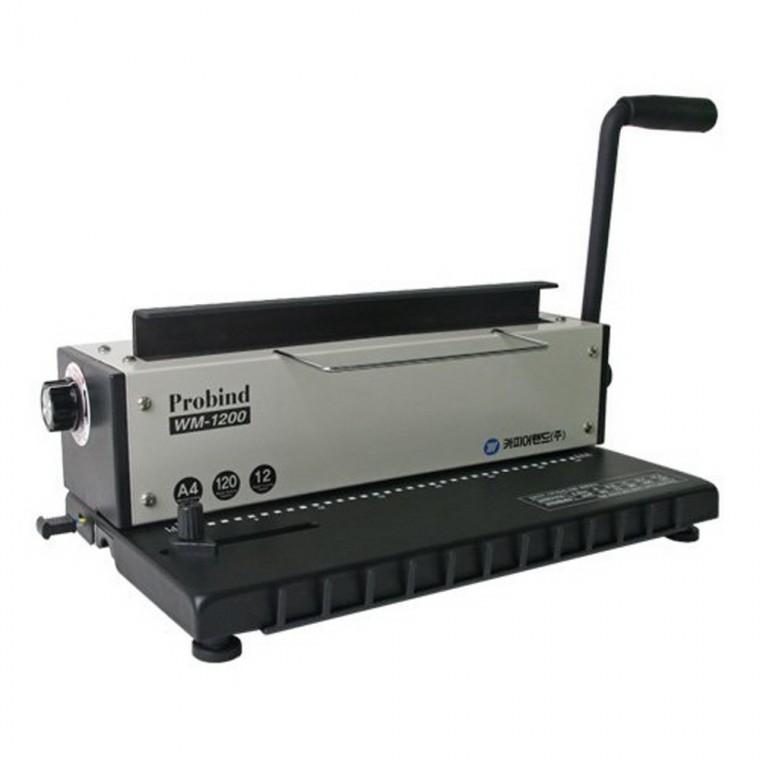 Probind WM 1200 3대1 와이어제본기편리한제본 와이어링제본 철사제본기 제본품질 초보용제본