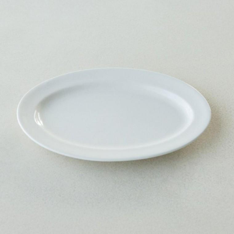 이천도자기 효백자 이타원 접시 31cm 식기 그릇 플레이트 대접시