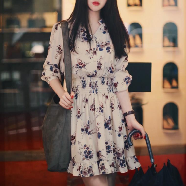 HL] 원피스 플라워 여리여리 허리밴딩 하객룩