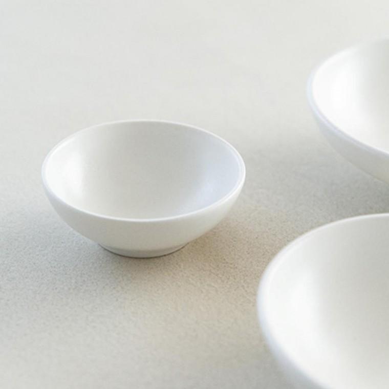 이천도자기 효백자 원형 종지 찬기 8.5cm 식기 그릇 반찬기 플레이트