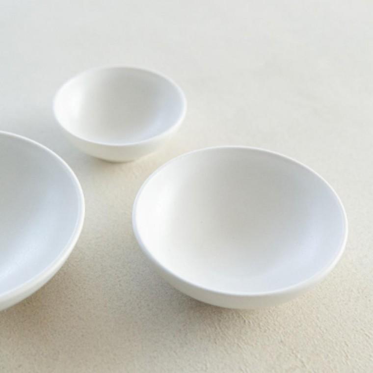 이천도자기 효백자 원형 찬기 2호 15cm 식기 그릇 반찬기 플레이트