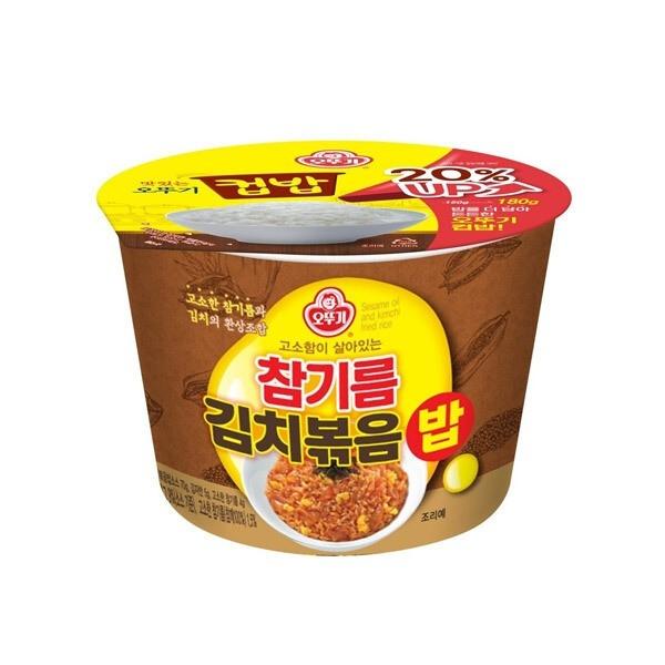 즉석밥 오뚜기 컵밥 참기름 김치볶음밥 259g x6개