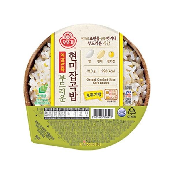 즉석밥 오뚜기 식감만족 부드러운현미잡곡밥 210g x12개
