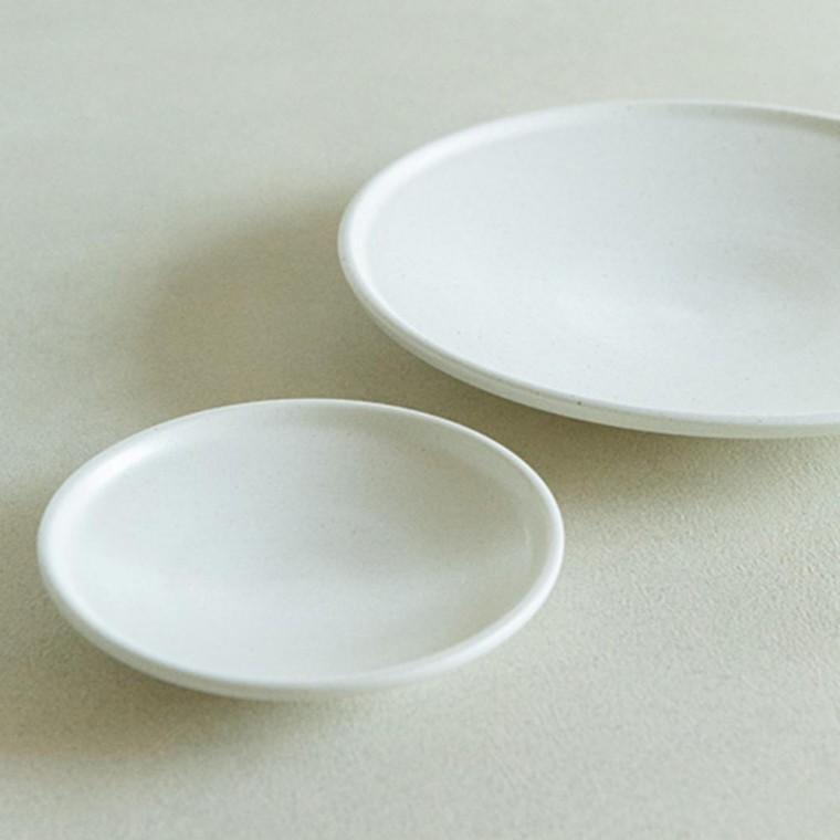 이천도자기 노바 화이트 한옥접시 대 26cm 식기 그릇 플레이트 대접시