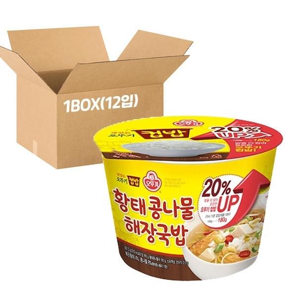 즉석밥 오뚜기 컵밥 황태 콩나물해장국밥 3015g x12개