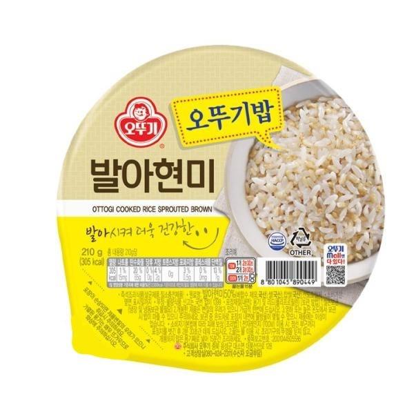 즉석밥 오뚜기밥 발아현미밥 210g x18개